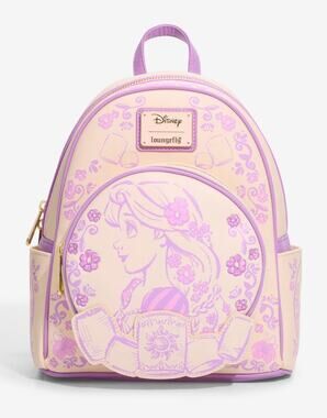 Loungefly Disney Tangled Rapunzel Sketched Mini Backpack NWT